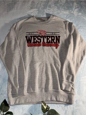 Western Colorado University Grey Crewneck Sweatshirt